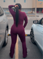 Wine Jumpsuit