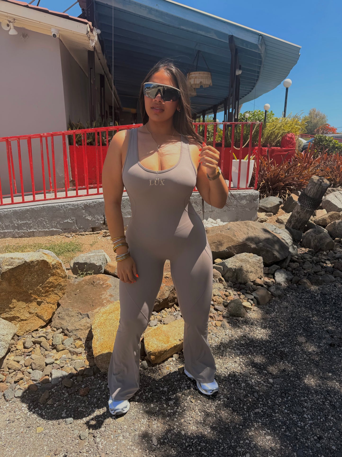 Gray Jumpsuit